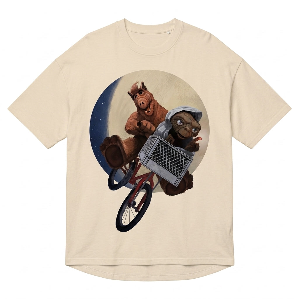 Alf & ET Oversize Tişört