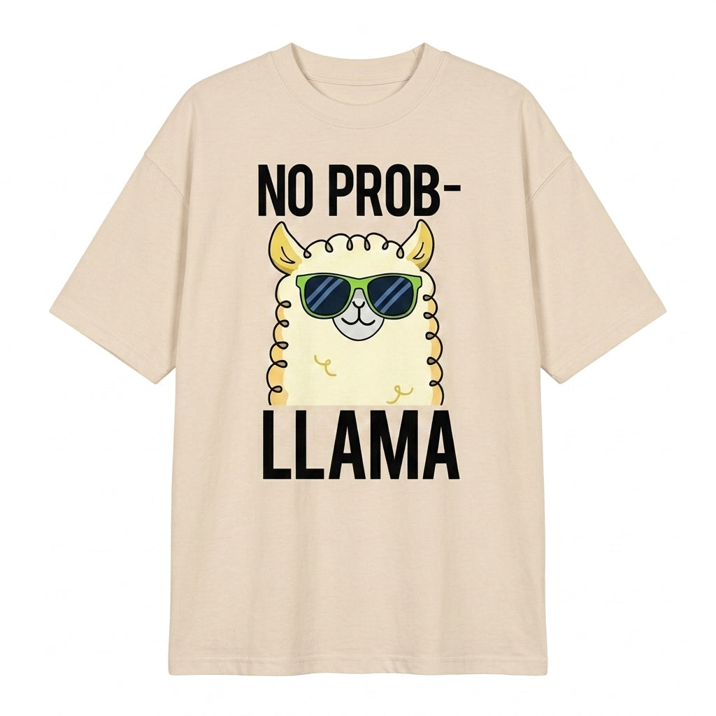 No Prob-llama Oversize Tişört