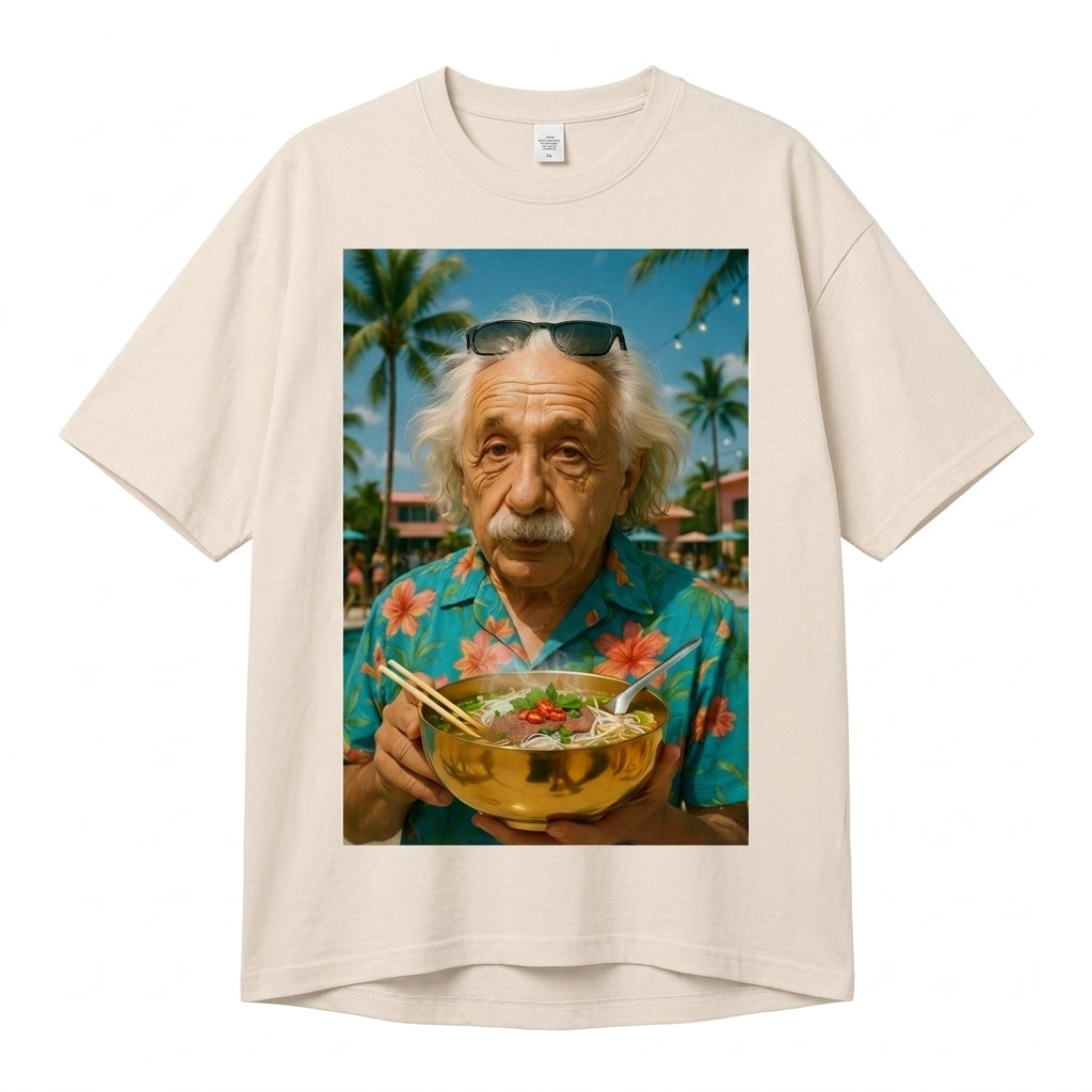 Einstein Oversize Tişört