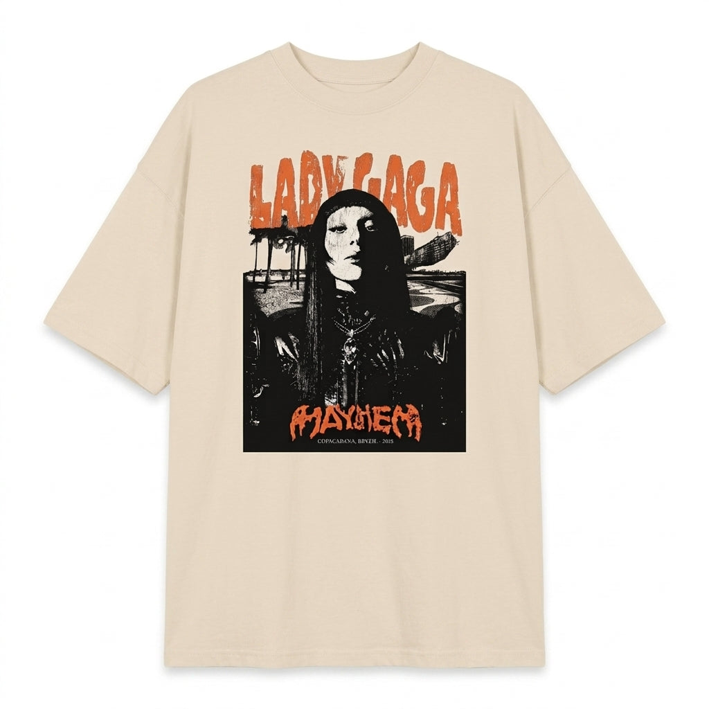 Lady Gaga Oversize Tişört
