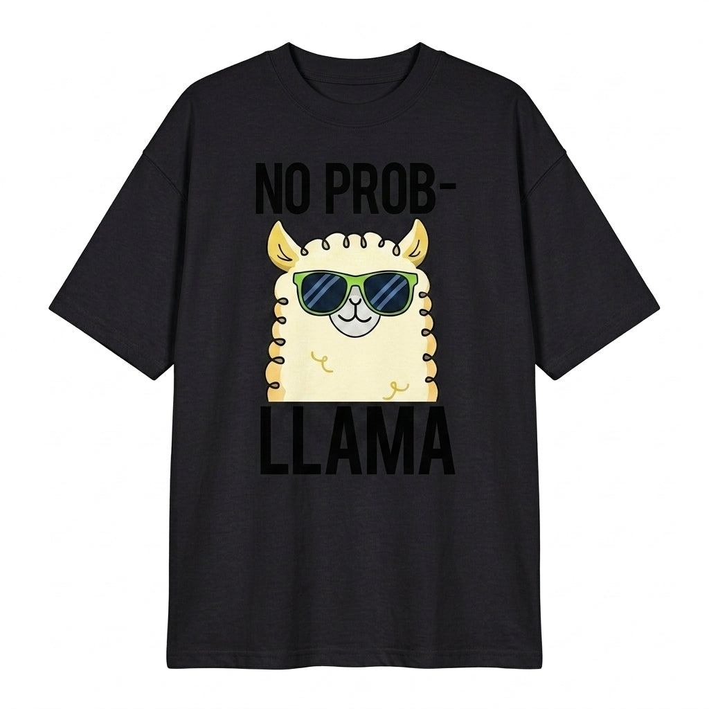 No Prob-llama Oversize Tişört