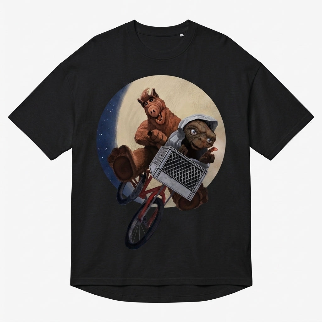 Alf & ET Oversize Tişört
