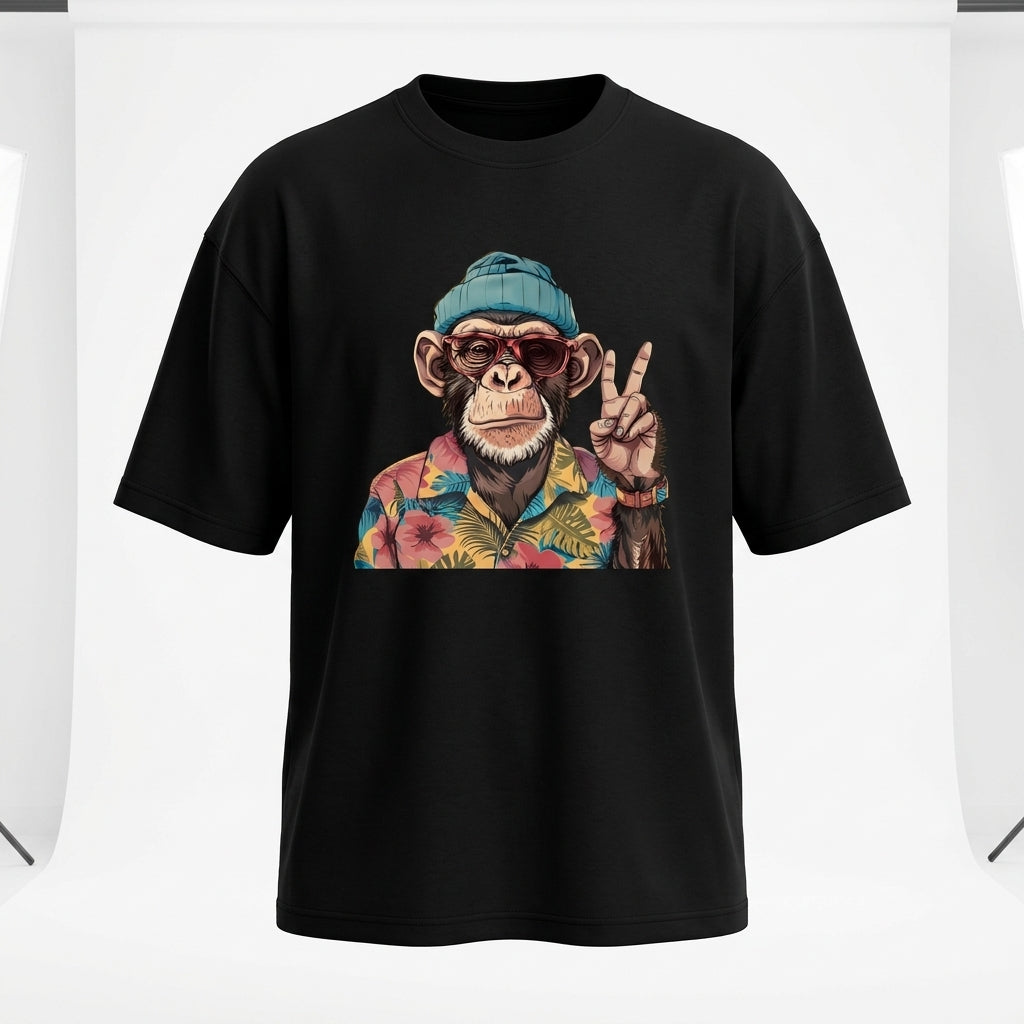 Free Monkey Oversize Tişört