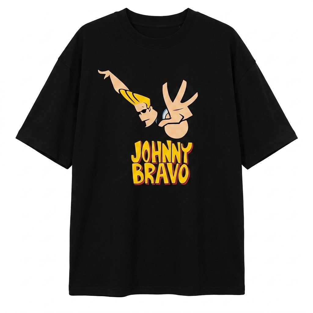 Johnny Bravo Oversize Tişört