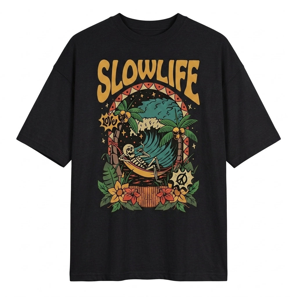 Slow Life Oversize Tişört