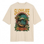 Slow Life Oversize Tişört
