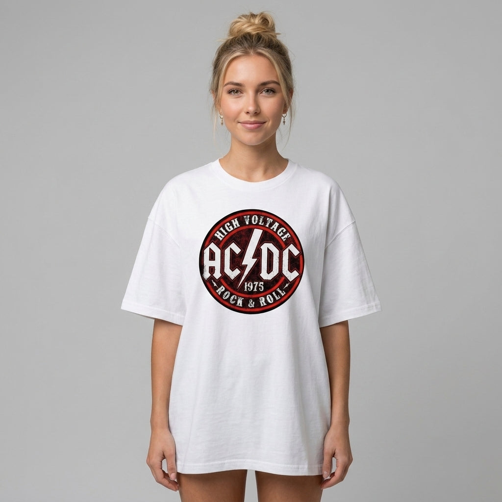 AC DC Oversize Tişört