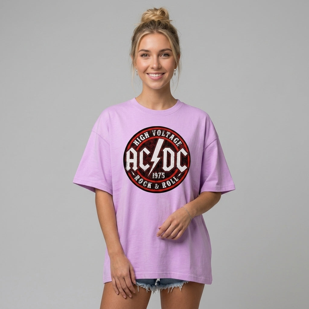 AC DC Oversize Tişört