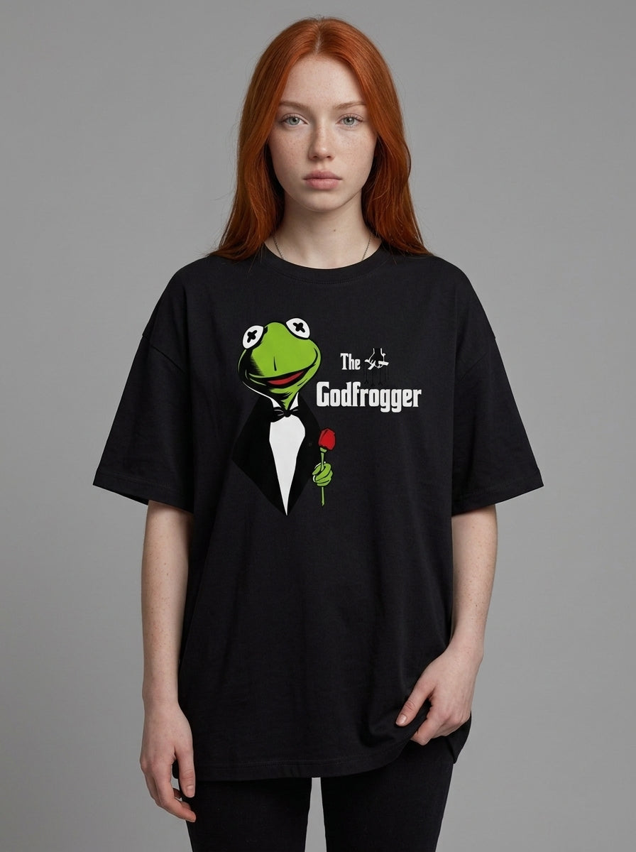 The Godfrogger Oversize Tişört