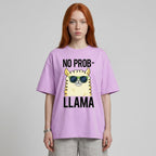 No Prob-llama Oversize Tişört