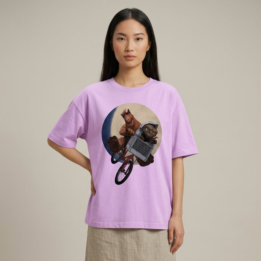Alf & ET Oversize Tişört