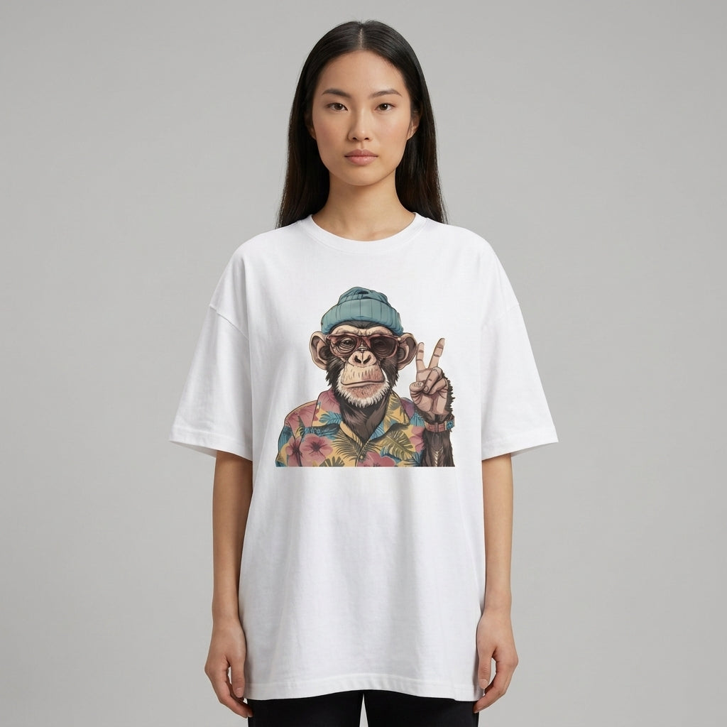 Free Monkey Oversize Tişört