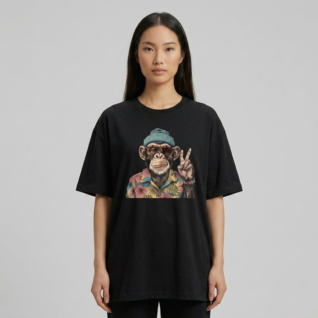 Free Monkey Oversize Tişört