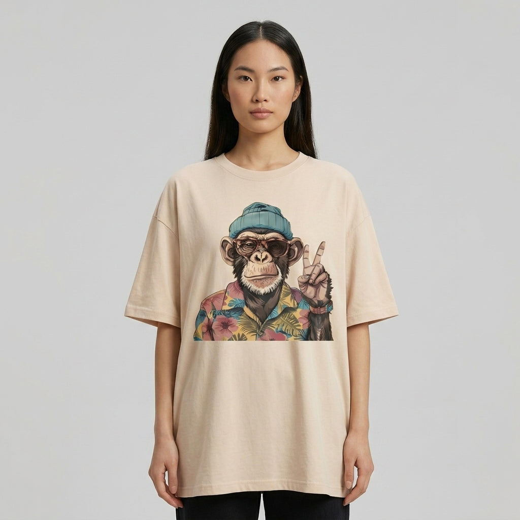 Free Monkey Oversize Tişört