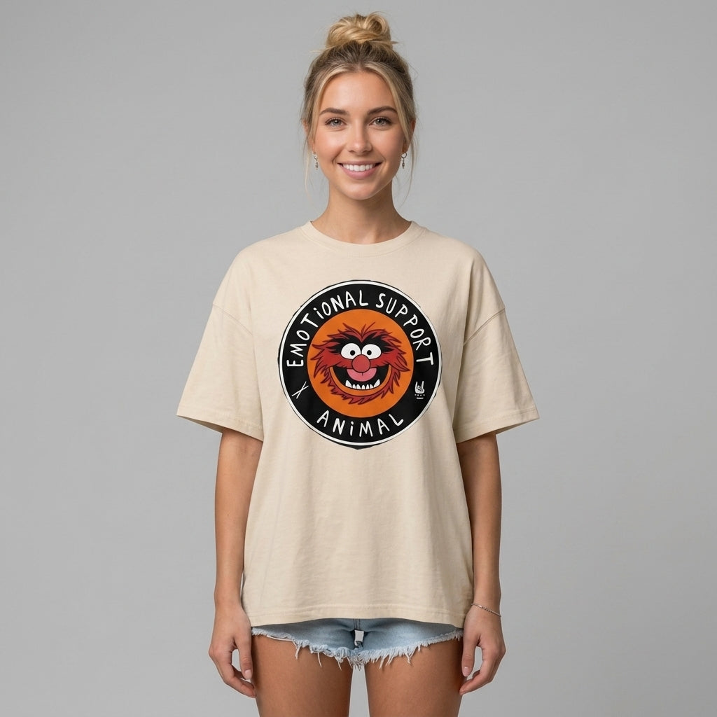 Emotional Support Oversize Tişört