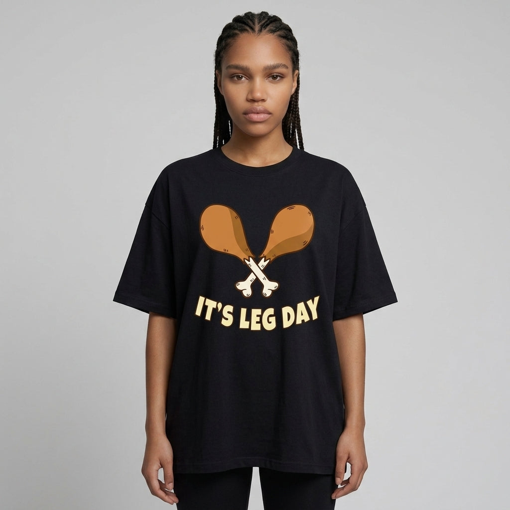 Leg Day Oversize Tişört