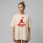 Just Do It Tomorrow Oversize Tişört
