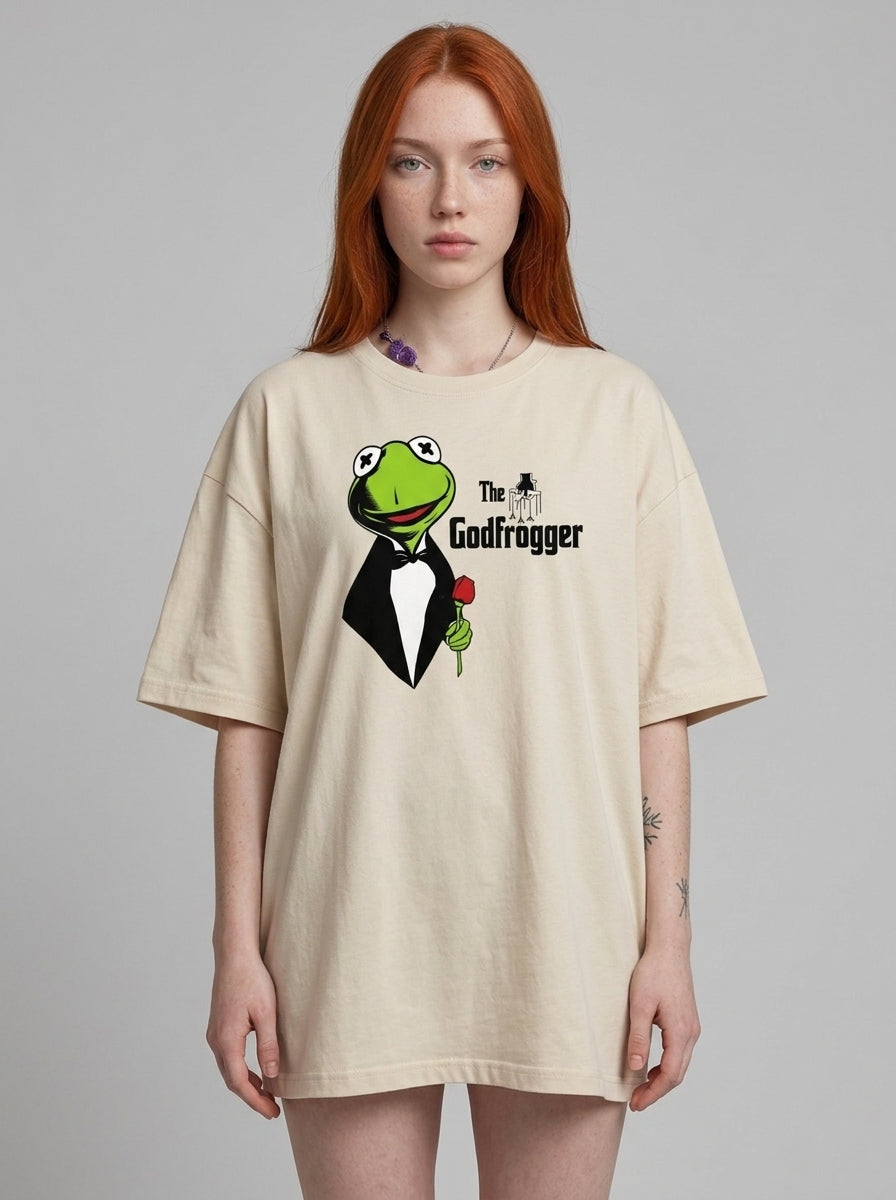 The Godfrogger Oversize Tişört