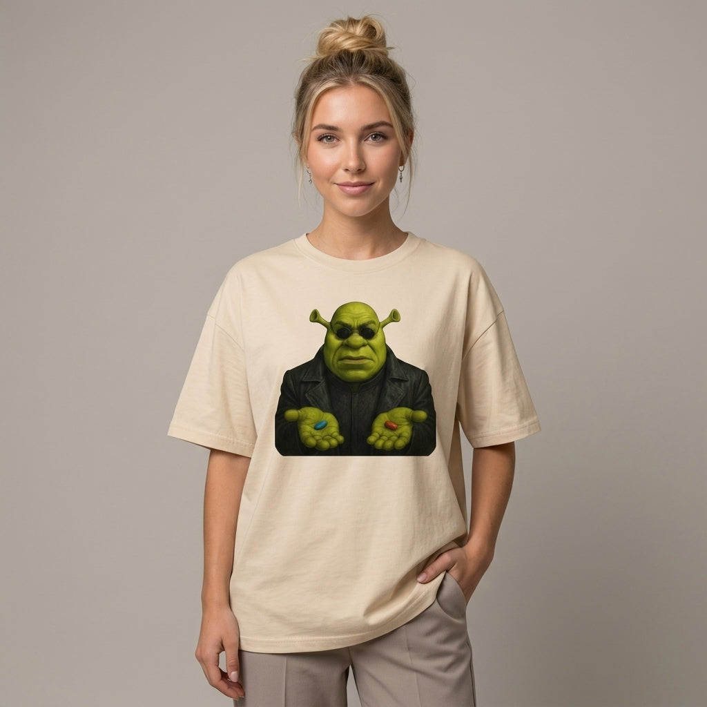 Shrek Matrix Oversize Tişört