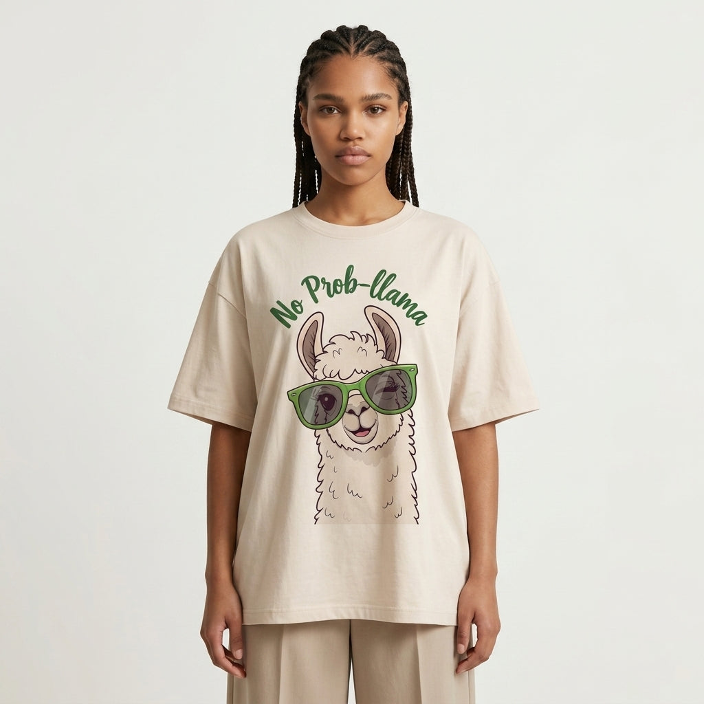 No Probllama Oversize Tişört
