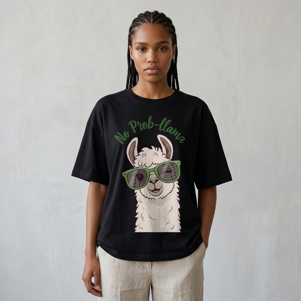 No Probllama Oversize Tişört