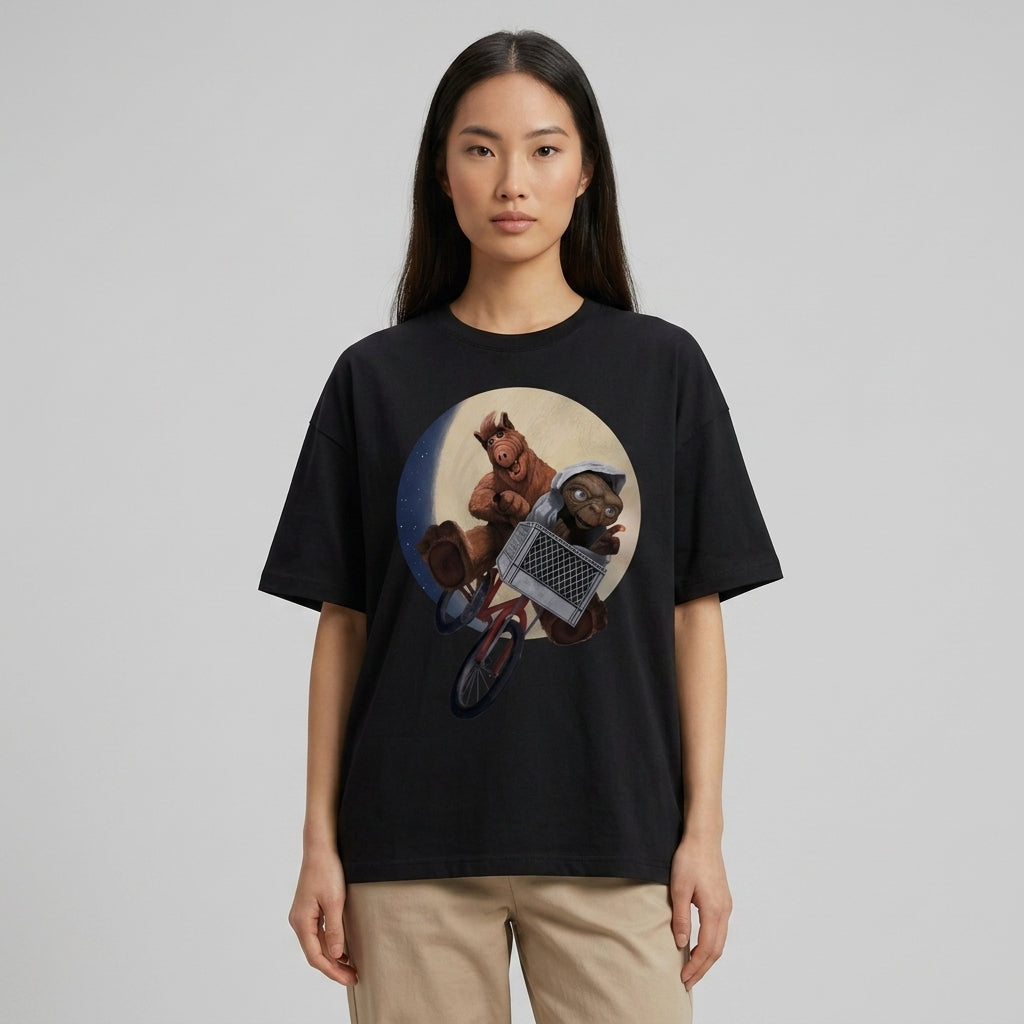 Alf & ET Oversize Tişört