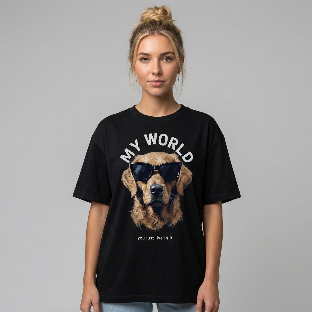Dog World Oversize Tişört