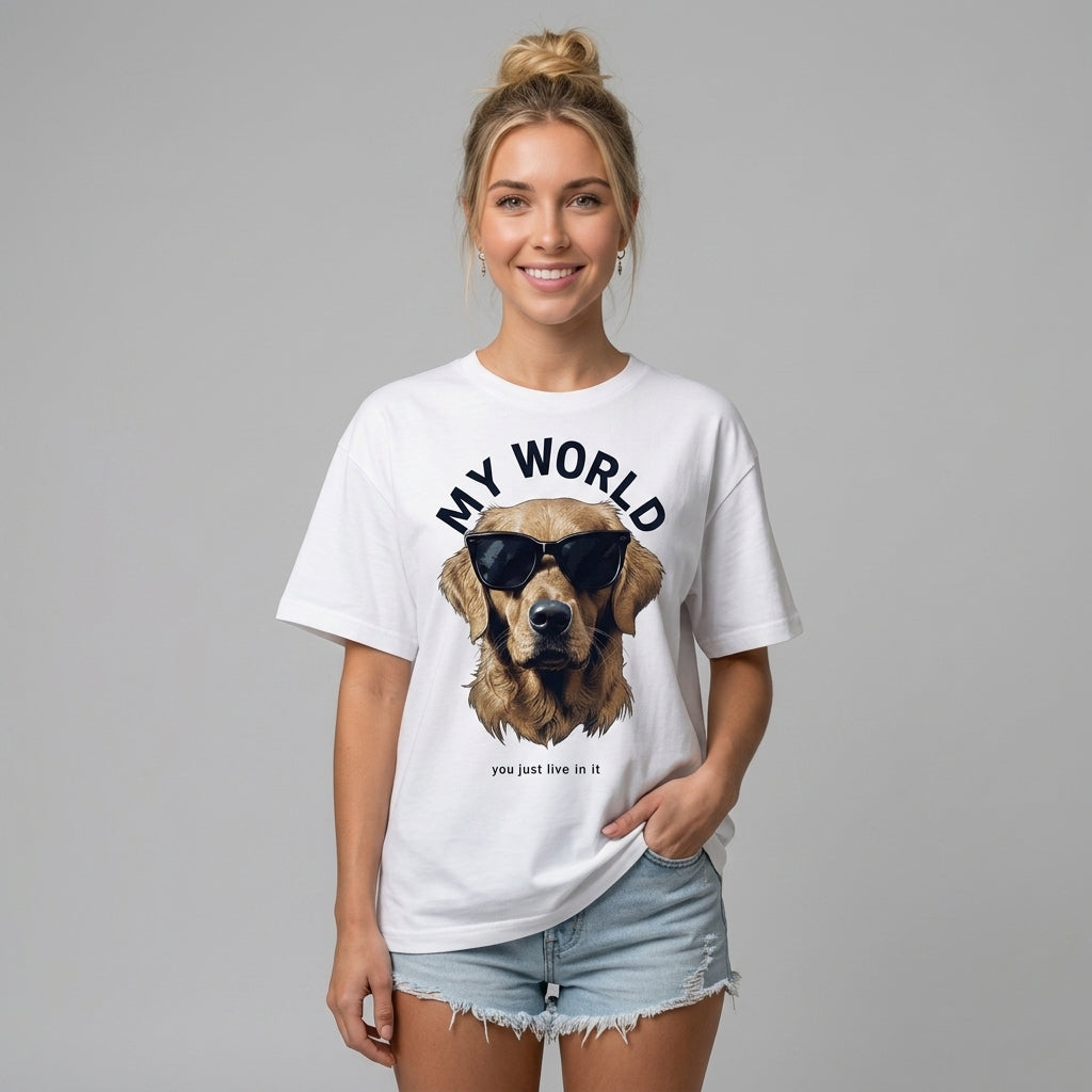 Dog World Oversize Tişört