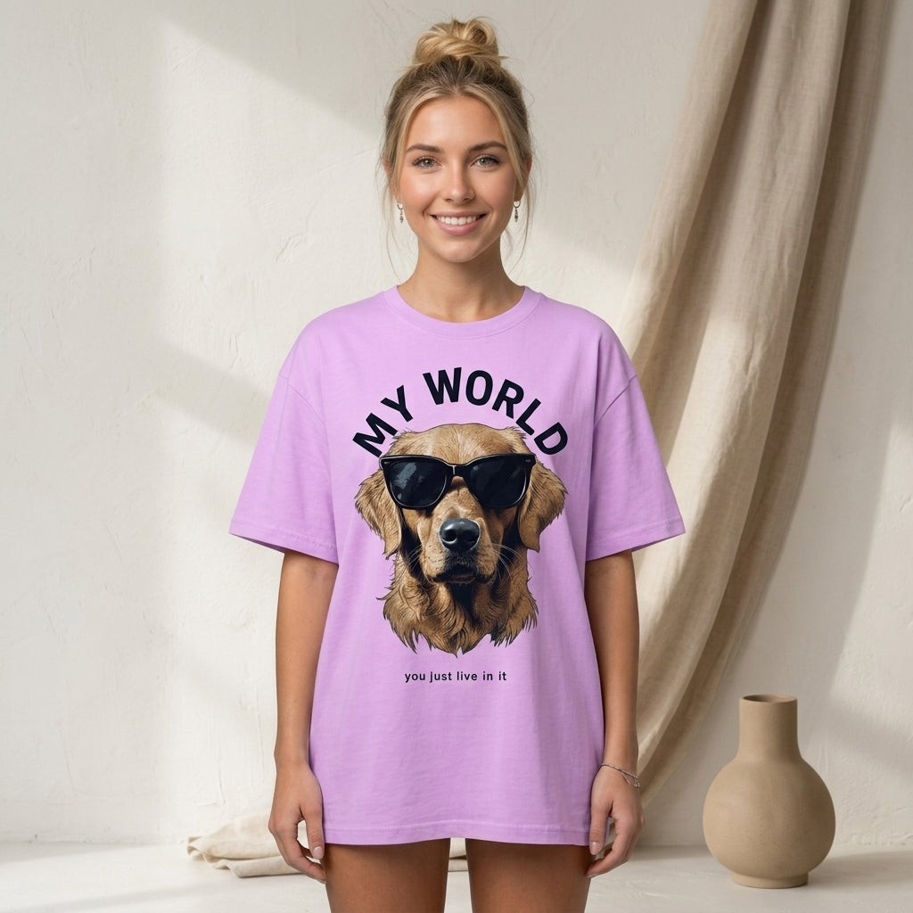 Dog World Oversize Tişört