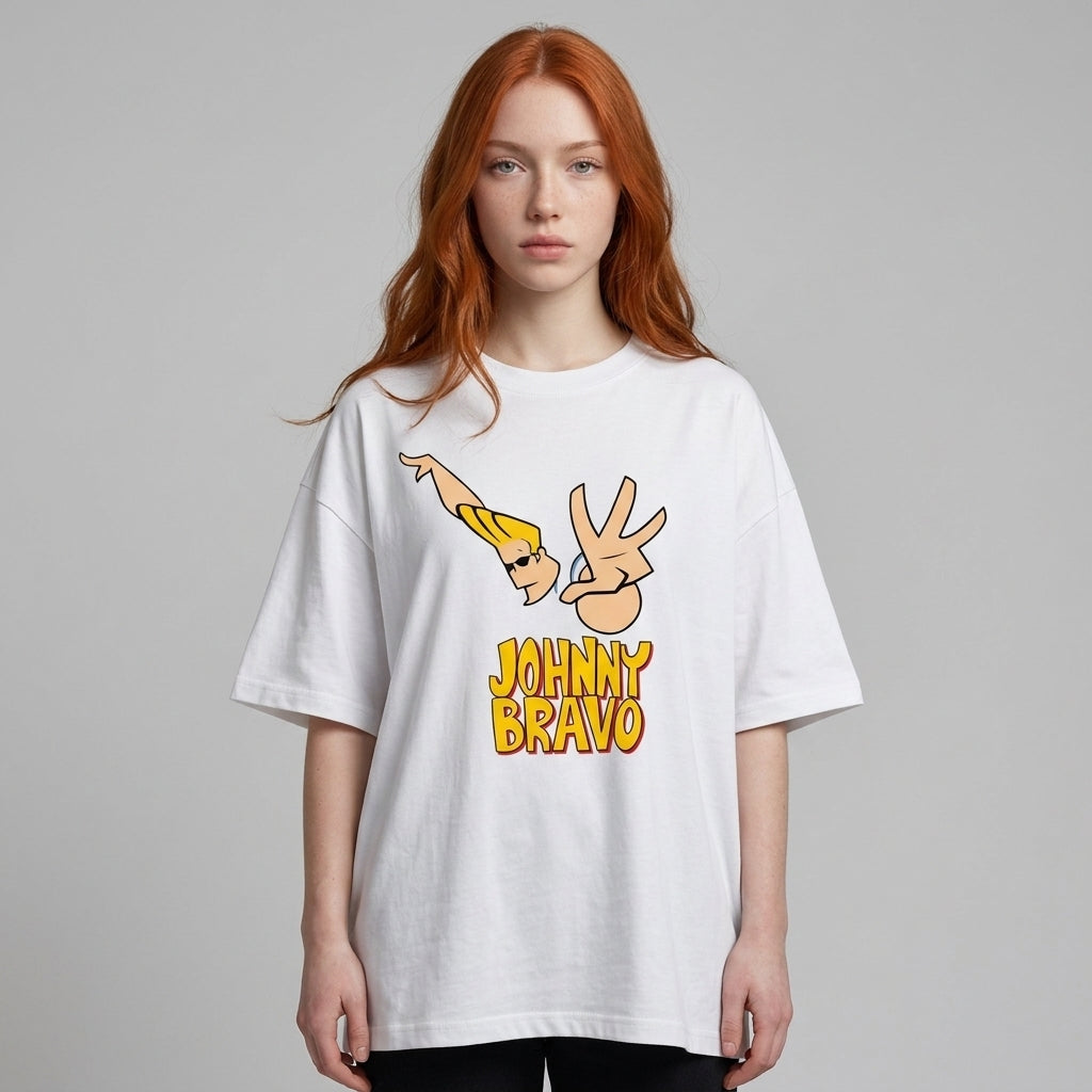 Johnny Bravo Oversize Tişört