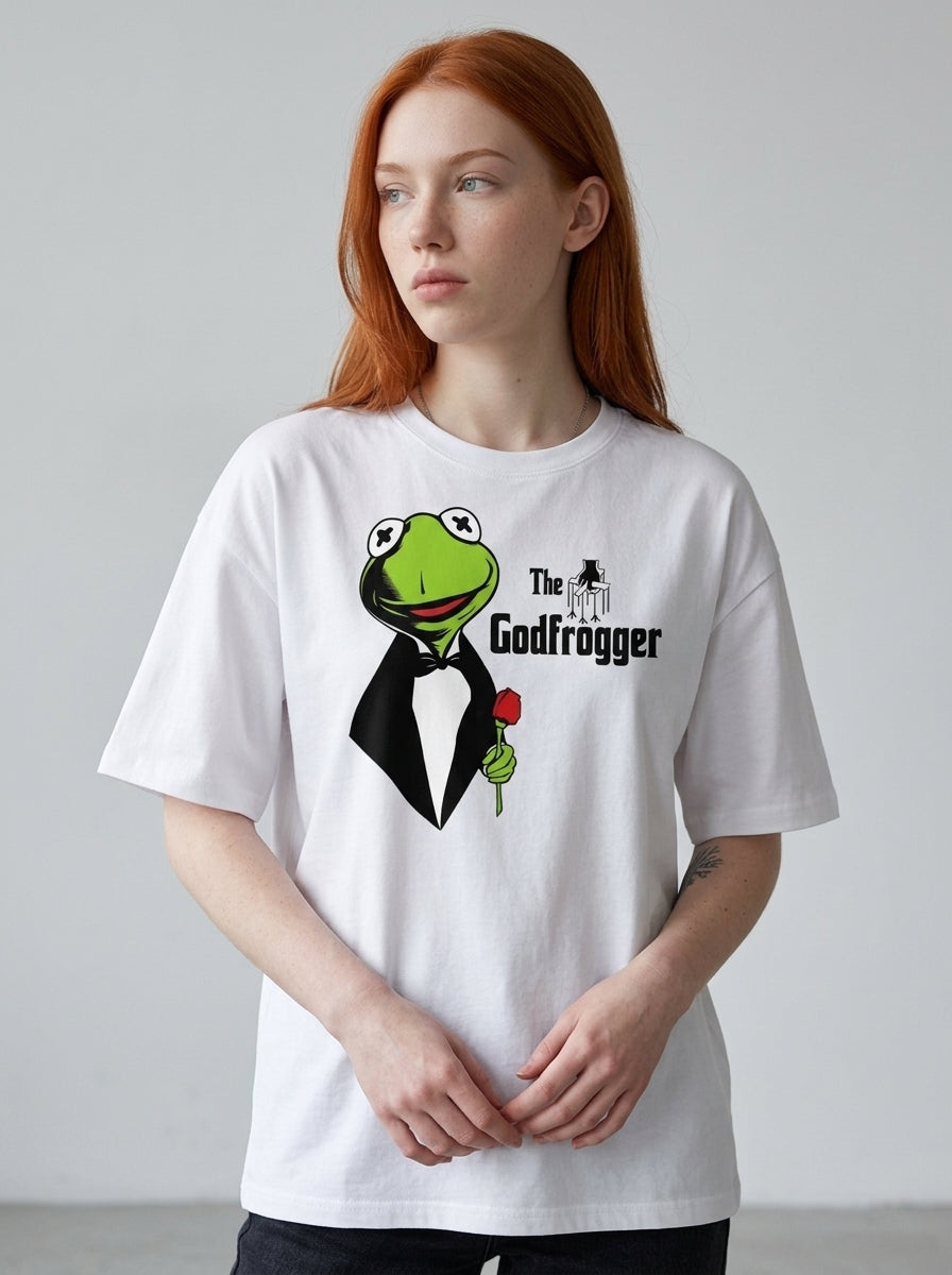 The Godfrogger Oversize Tişört