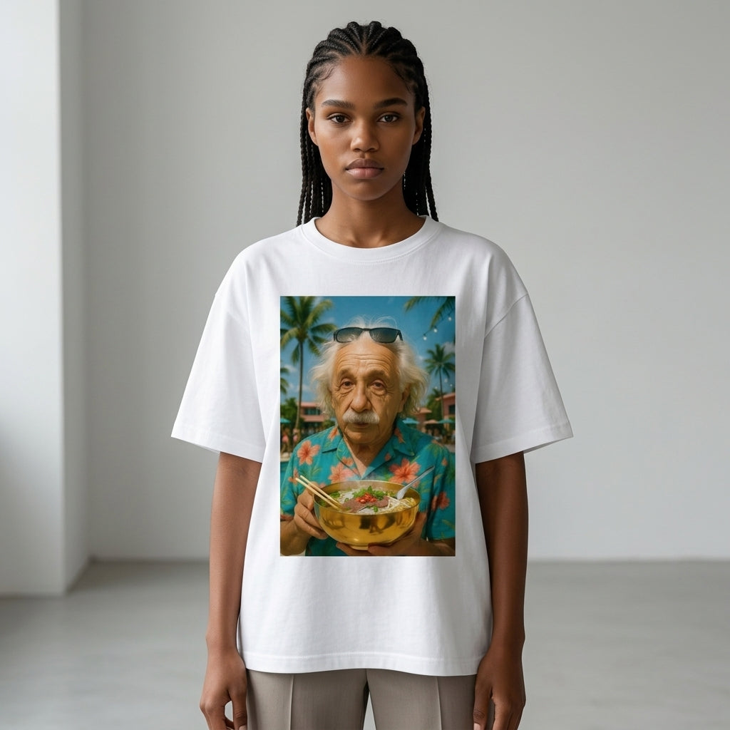 Einstein Oversize Tişört
