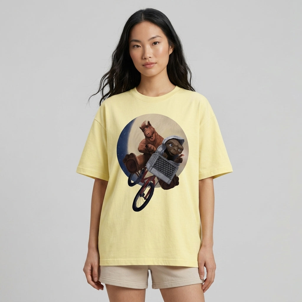 Alf & ET Oversize Tişört