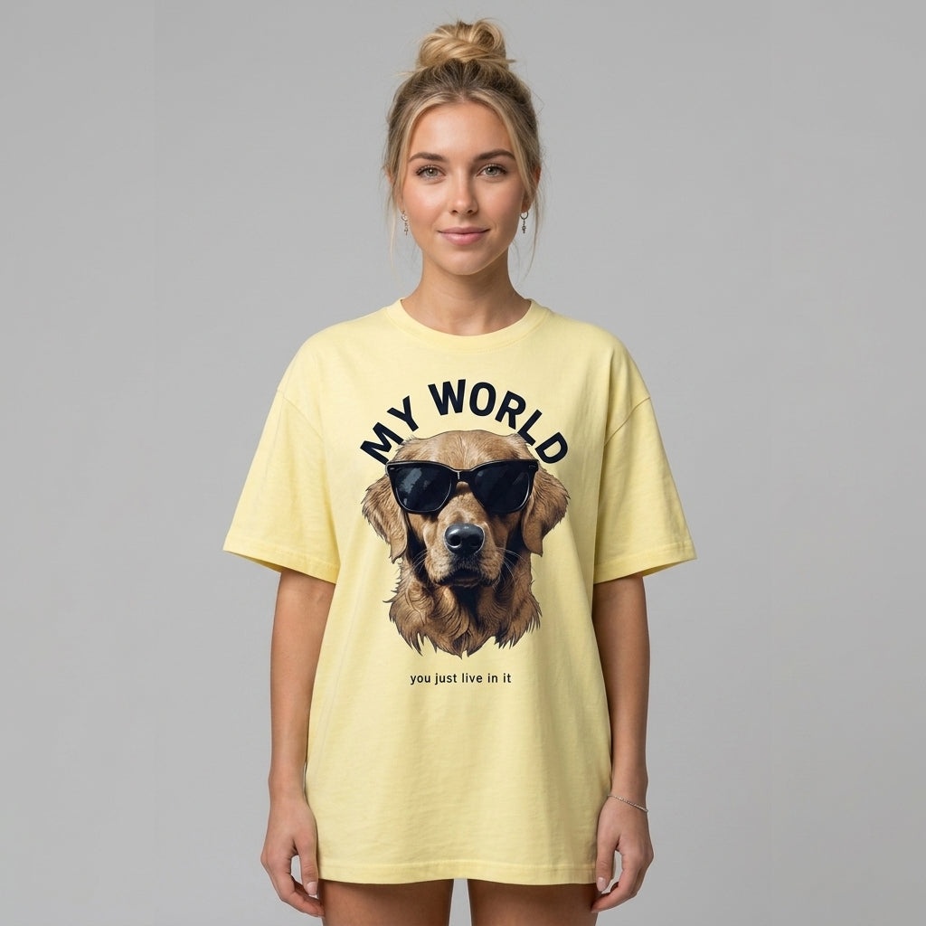 Dog World Oversize Tişört