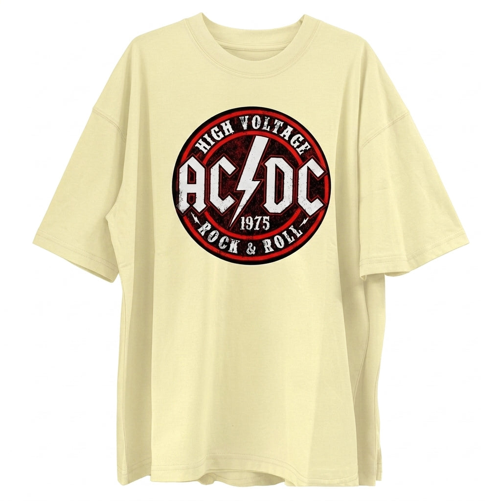 AC DC Oversize Tişört