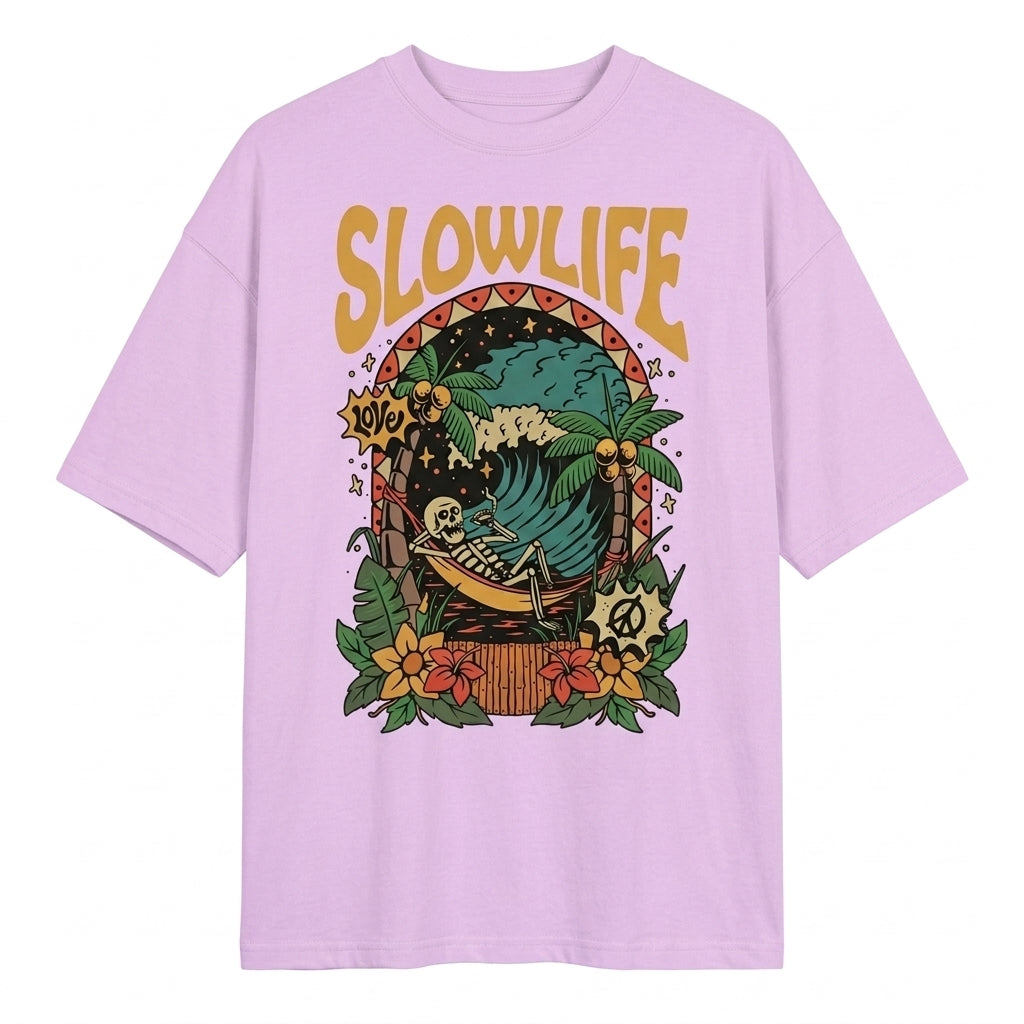 Slow Life Oversize Tişört