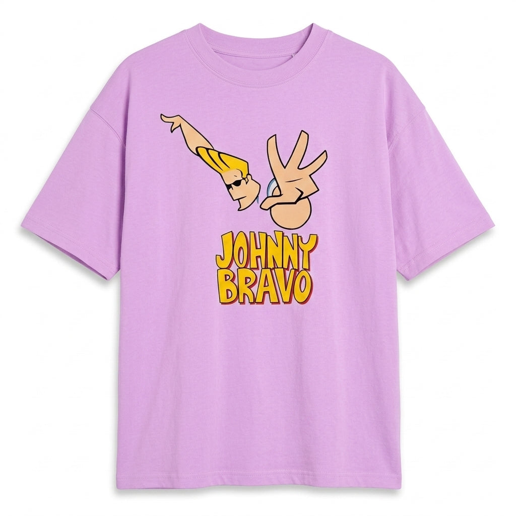 Johnny Bravo Oversize Tişört