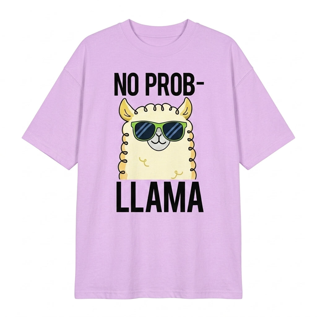 No Prob-llama Oversize Tişört