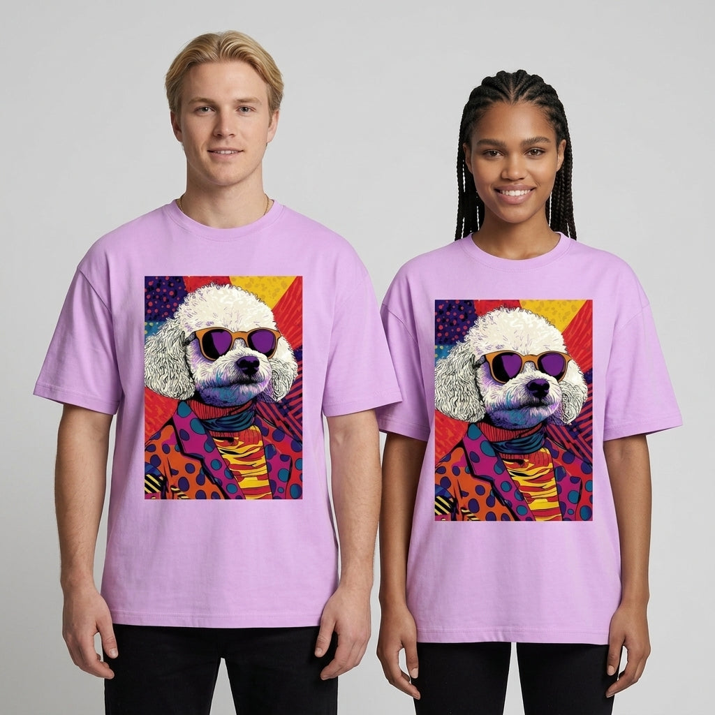 Colorful Dog Oversize Tişört