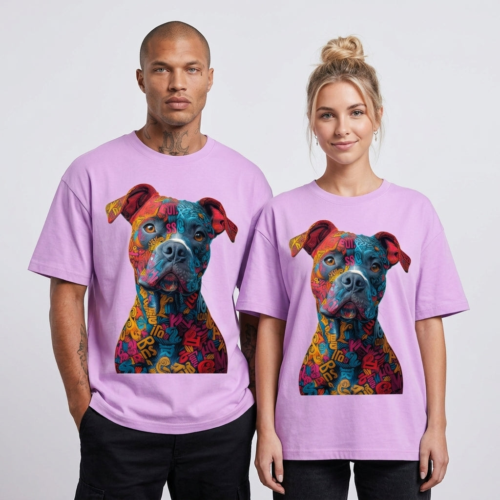 Colorful Dog 2 Oversize Tişört