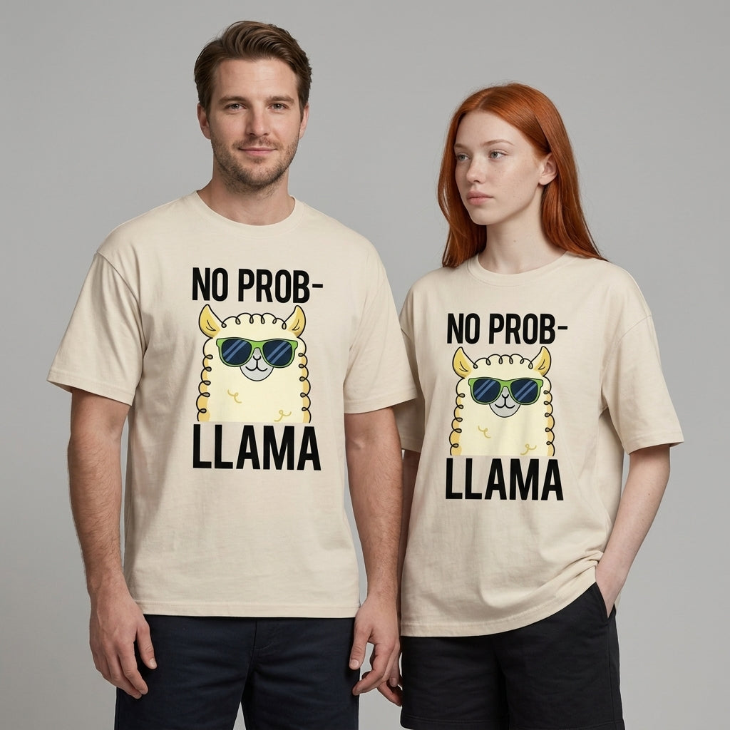 No Prob-llama Oversize Tişört