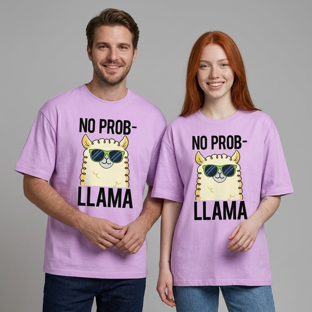 No Prob-llama Oversize Tişört