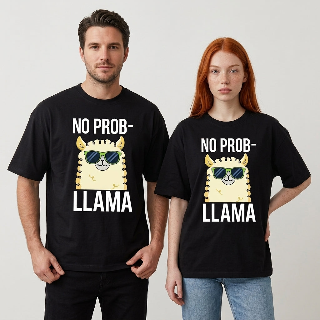 No Prob-llama Oversize Tişört