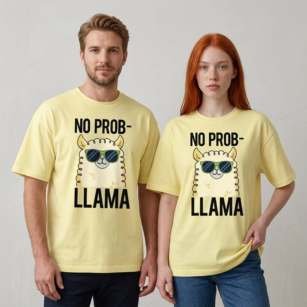 No Prob-llama Oversize Tişört