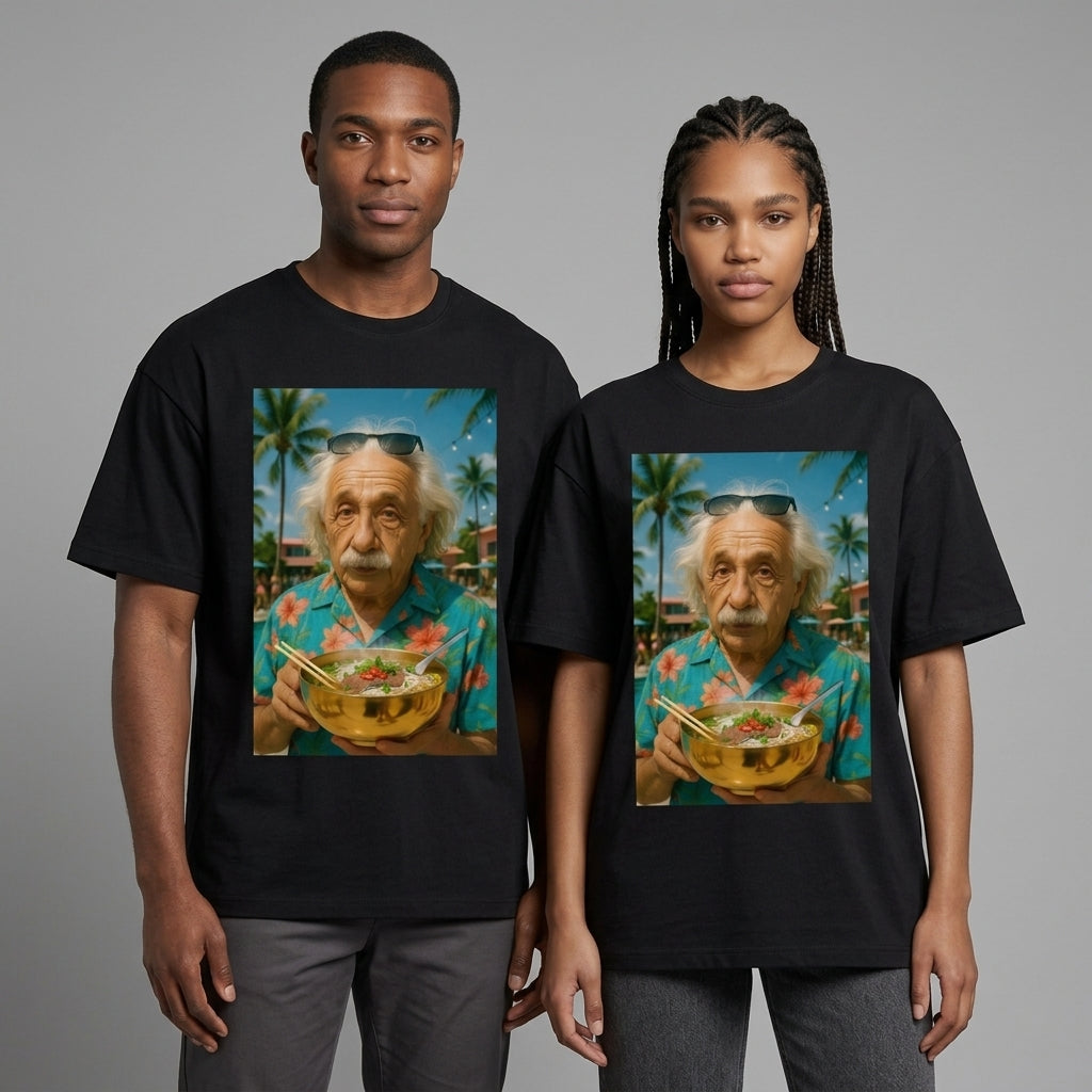 Einstein Oversize Tişört