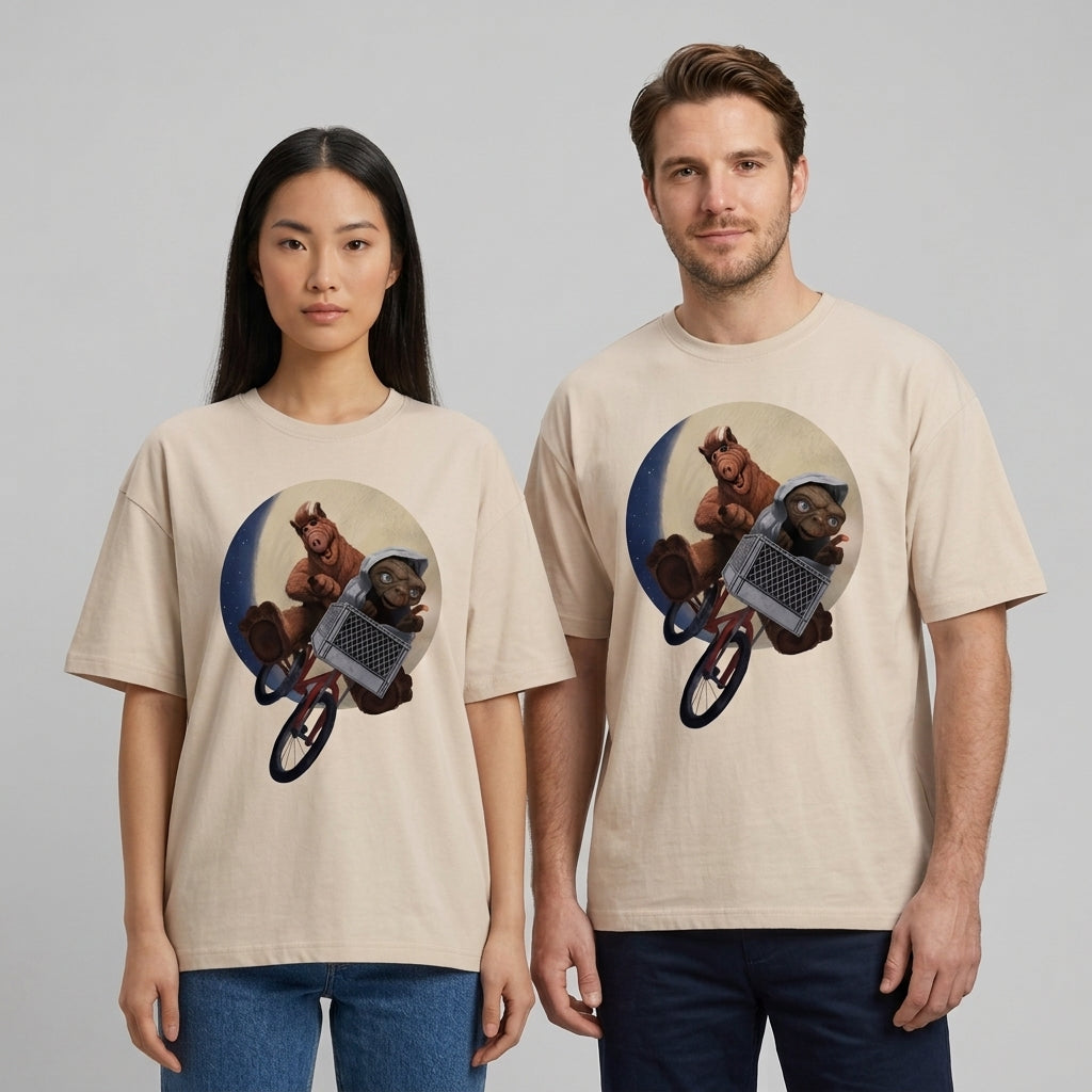 Alf & ET Oversize Tişört