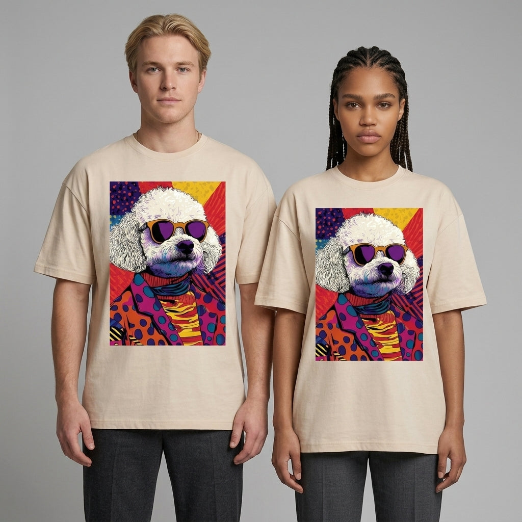 Colorful Dog Oversize Tişört