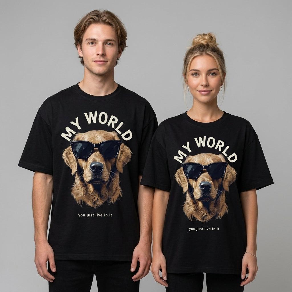 Dog World Oversize Tişört