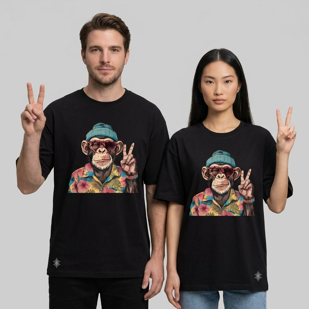 Free Monkey Oversize Tişört