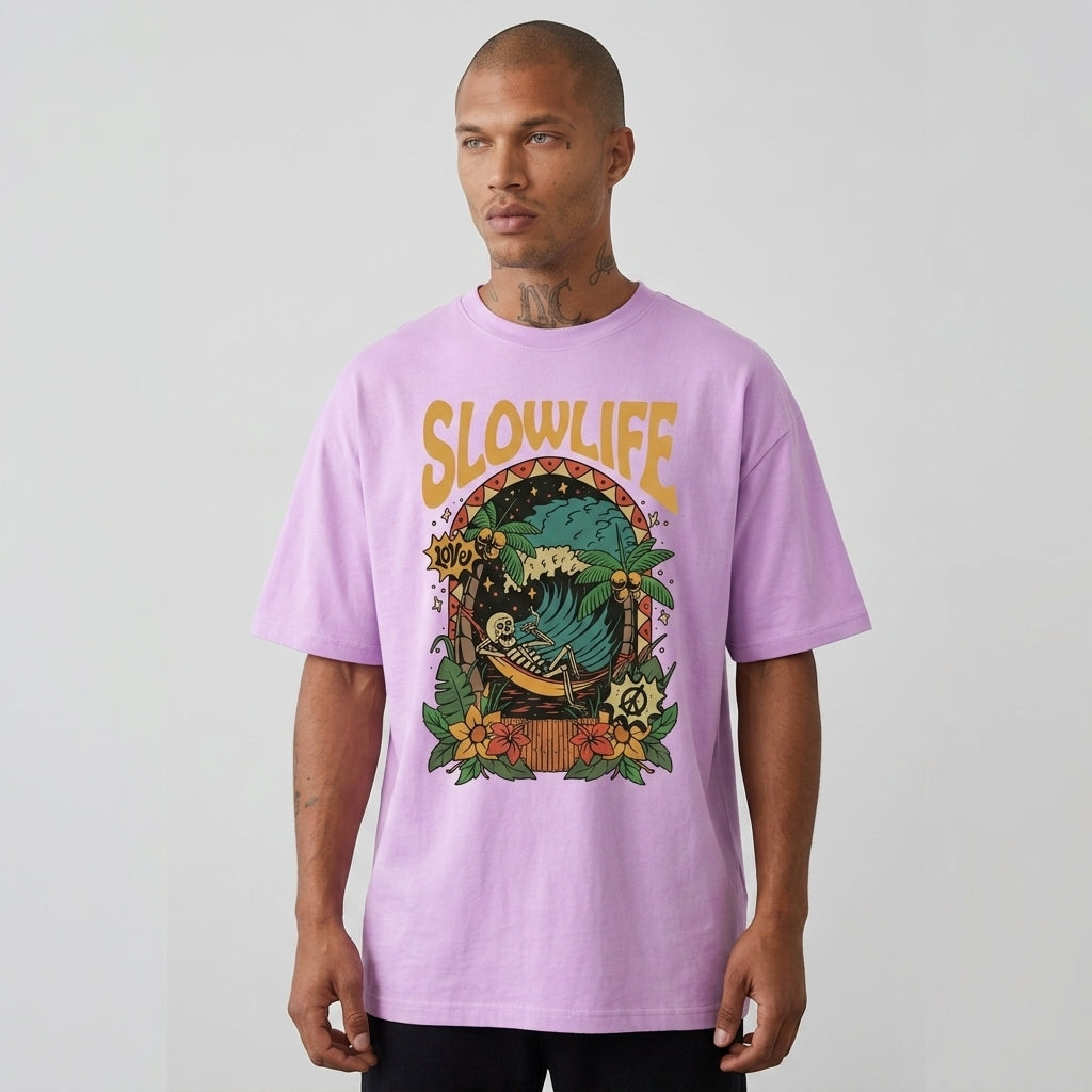 Slow Life Oversize Tişört